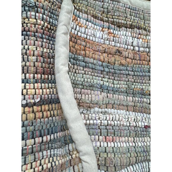 Studio Mabelle Upcycled Tote Bag Multicolor 17"x17"x7" Eco-Friendly Durable Hand - Picture 6 of 7